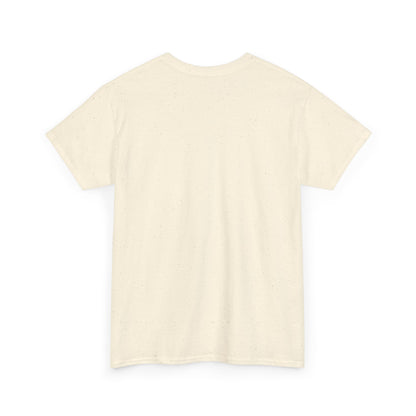 Light beige short-sleeve crew-neck t-shirt, plain back