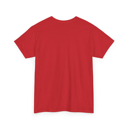 Red plain T-shirt, crew neck with short sleeves