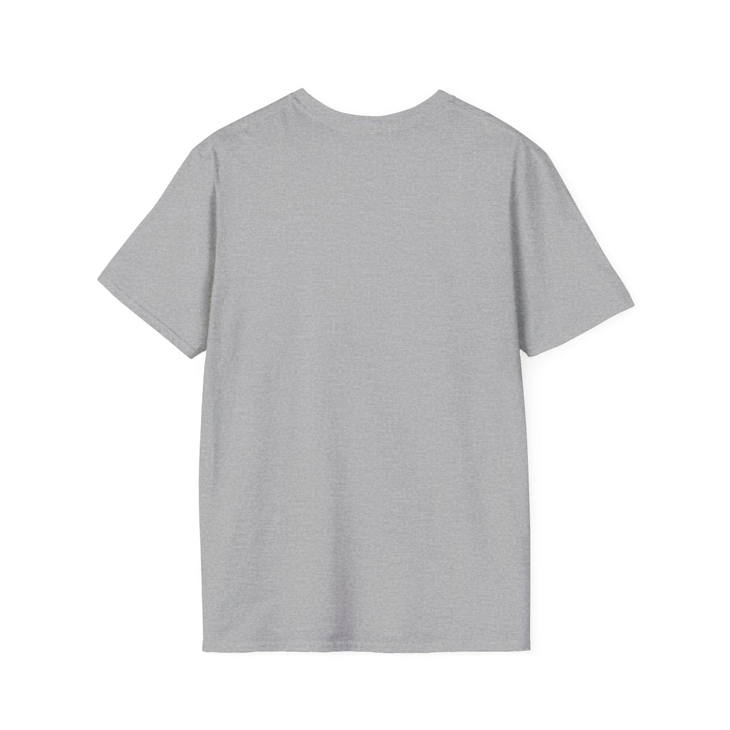 Light gray T-shirt shown from the back, plain with no visible print.