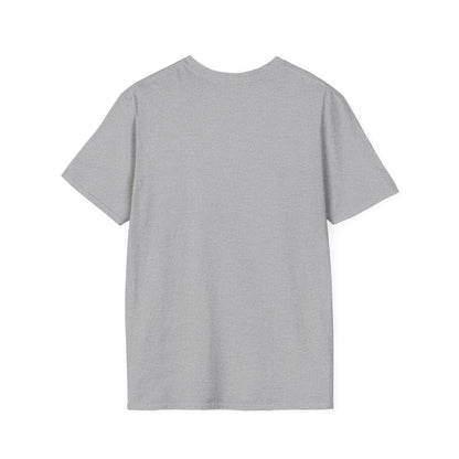 Light gray T-shirt shown from the back, plain with no visible print.