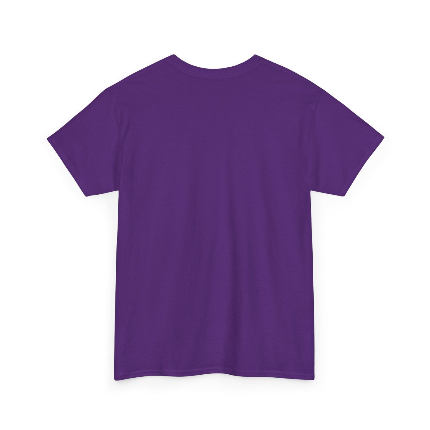 Purple crew-neck T-shirt, plain front view