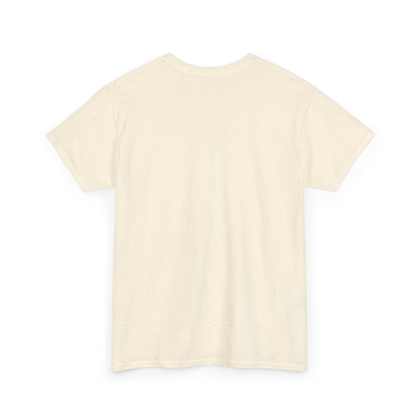 Short-sleeve off-white T-shirt, plain back with crew neck and relaxed fit