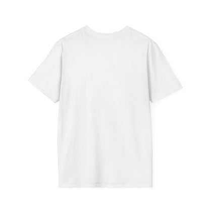 White T-shirt shown from the back, plain with no visible print.