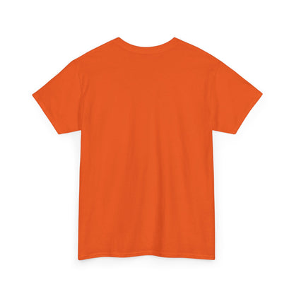 Orange short-sleeve crew neck T-shirt