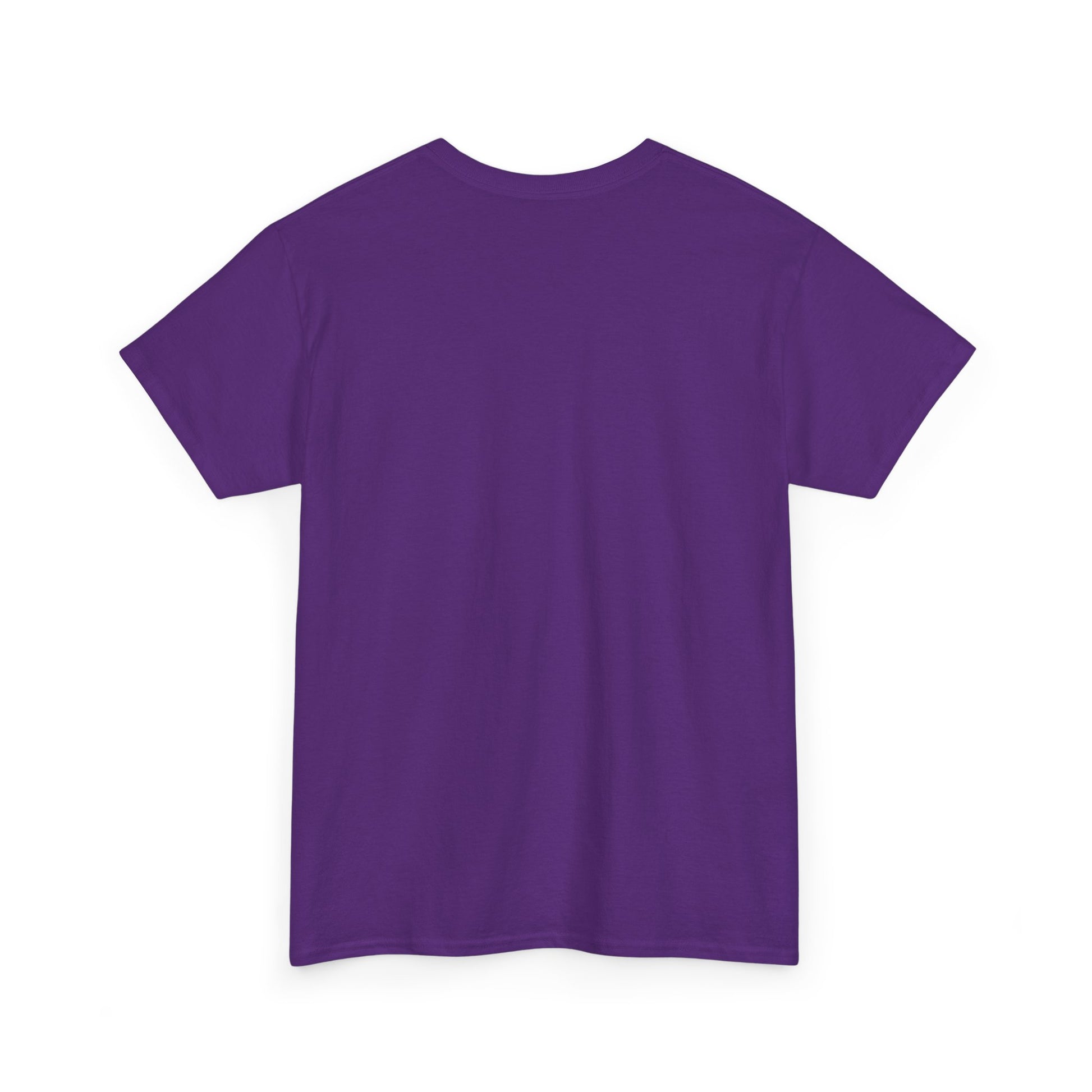 Purple crew-neck vintage T-shirt, plain back view